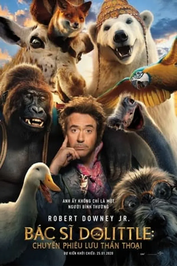 Poster phim Bác Sĩ Dolittle: Chuyến Phiêu Lưu Thần Thoại trên Xem Phim Fun